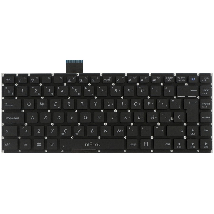 Teclado para Asus Vivobook S400ca-uh51t S400e S400 Espanhol, 
