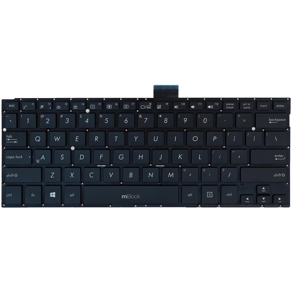Teclado para Asus Q302la-bbi5t14 Q302la-bbi5t16 Preto, 