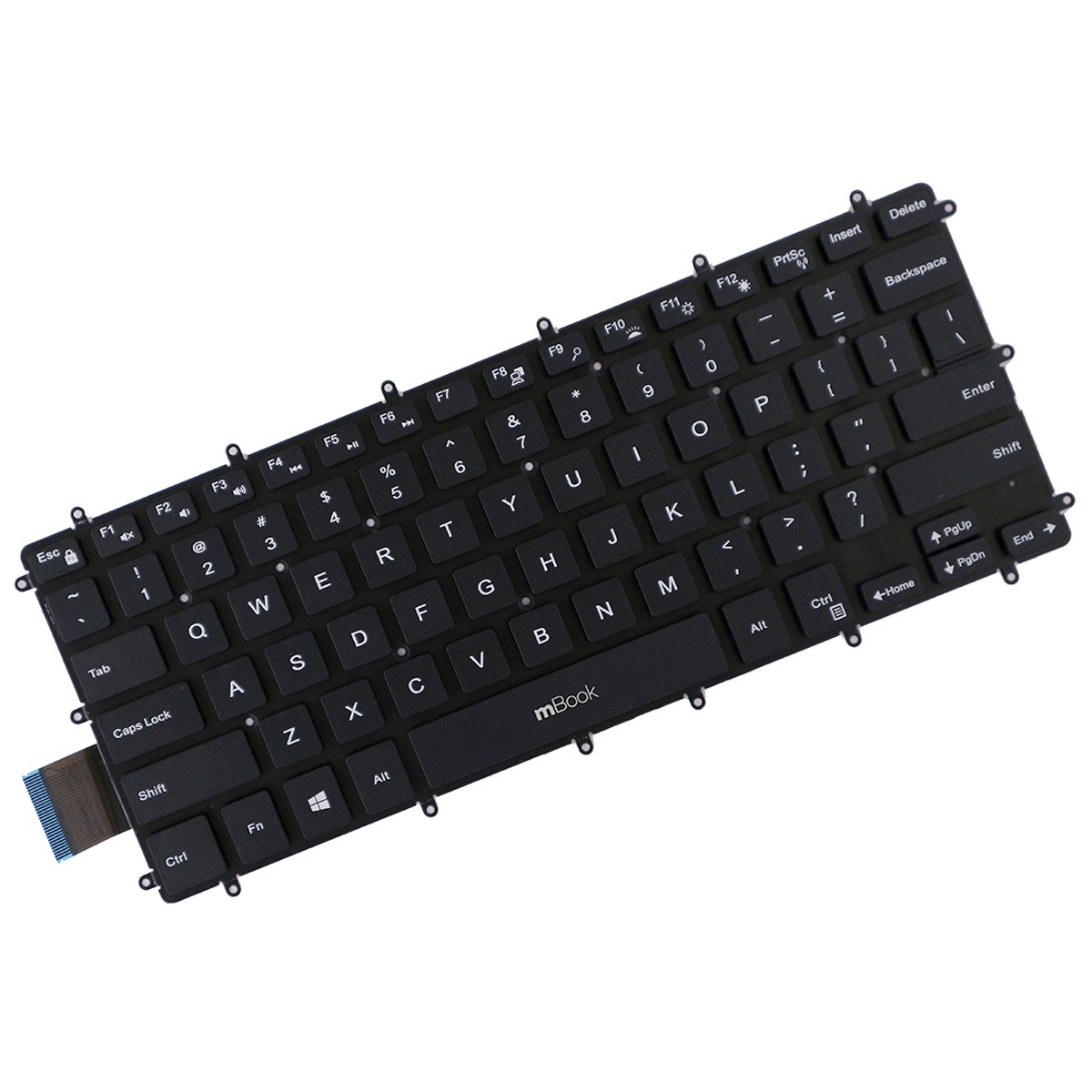 Teclado para Dell Inspiron i15-7580-A40S US Sem LED, 
