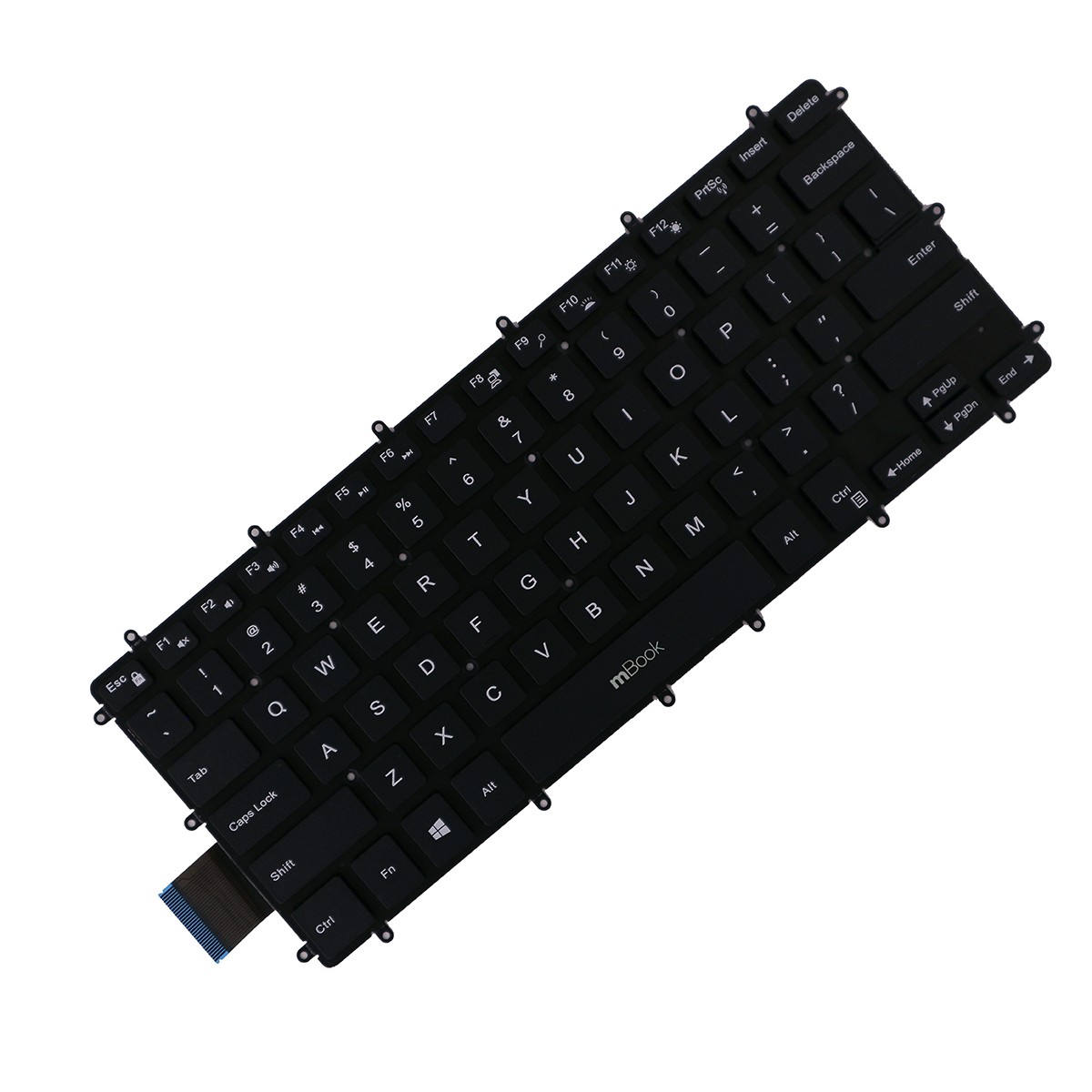 Teclado para Dell Inspiron i15-7580-A40S US Sem LED, 