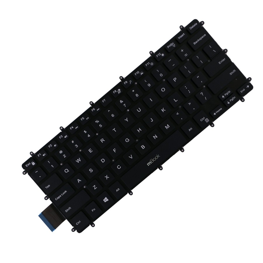 Teclado para Dell Inspiron i15-7580-A40S US Sem LED, 