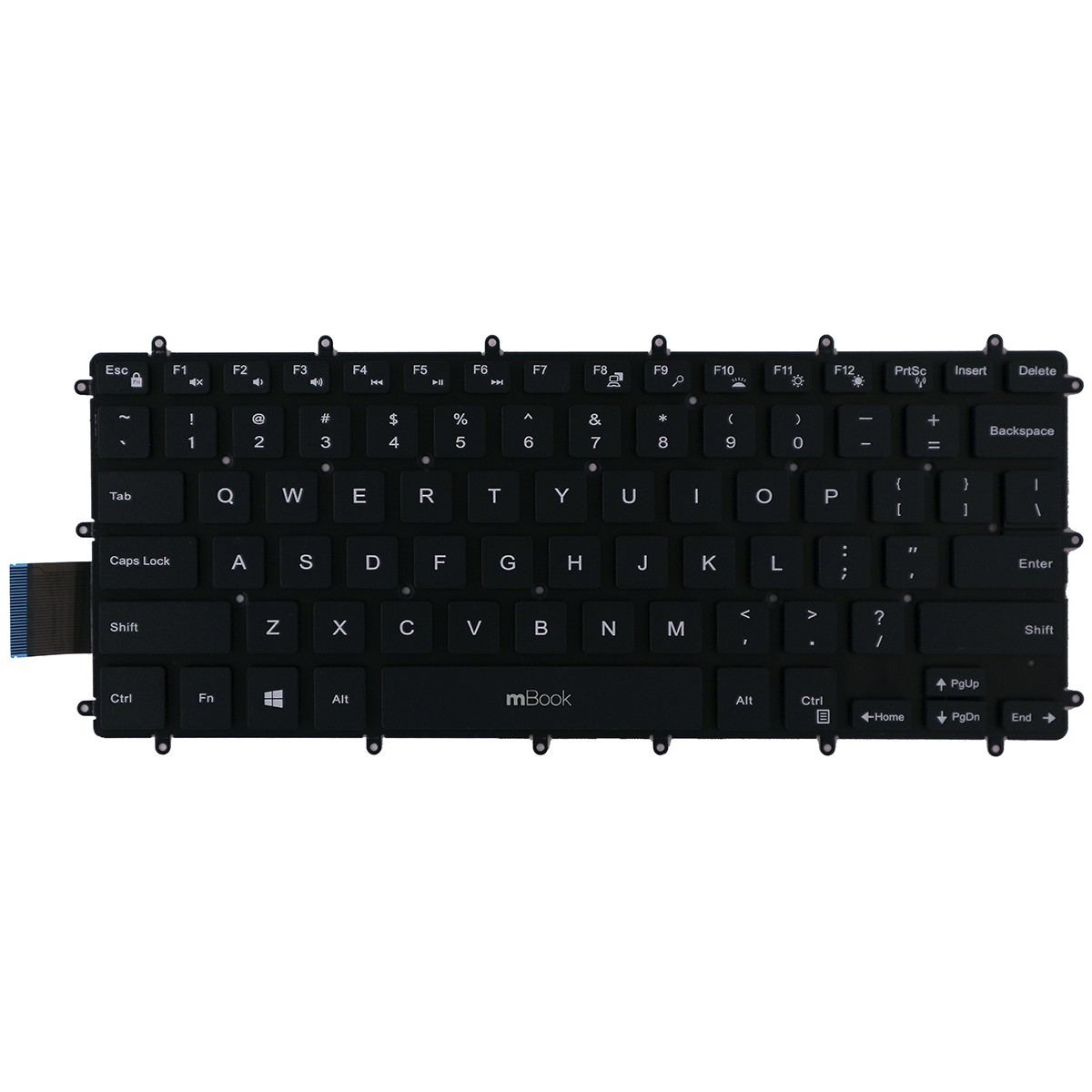 Teclado para Dell Inspiron i15-7580-A40S US Sem LED, 