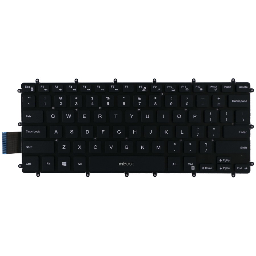 Teclado para Dell Inspiron i15-7580-A40S US Sem LED, 