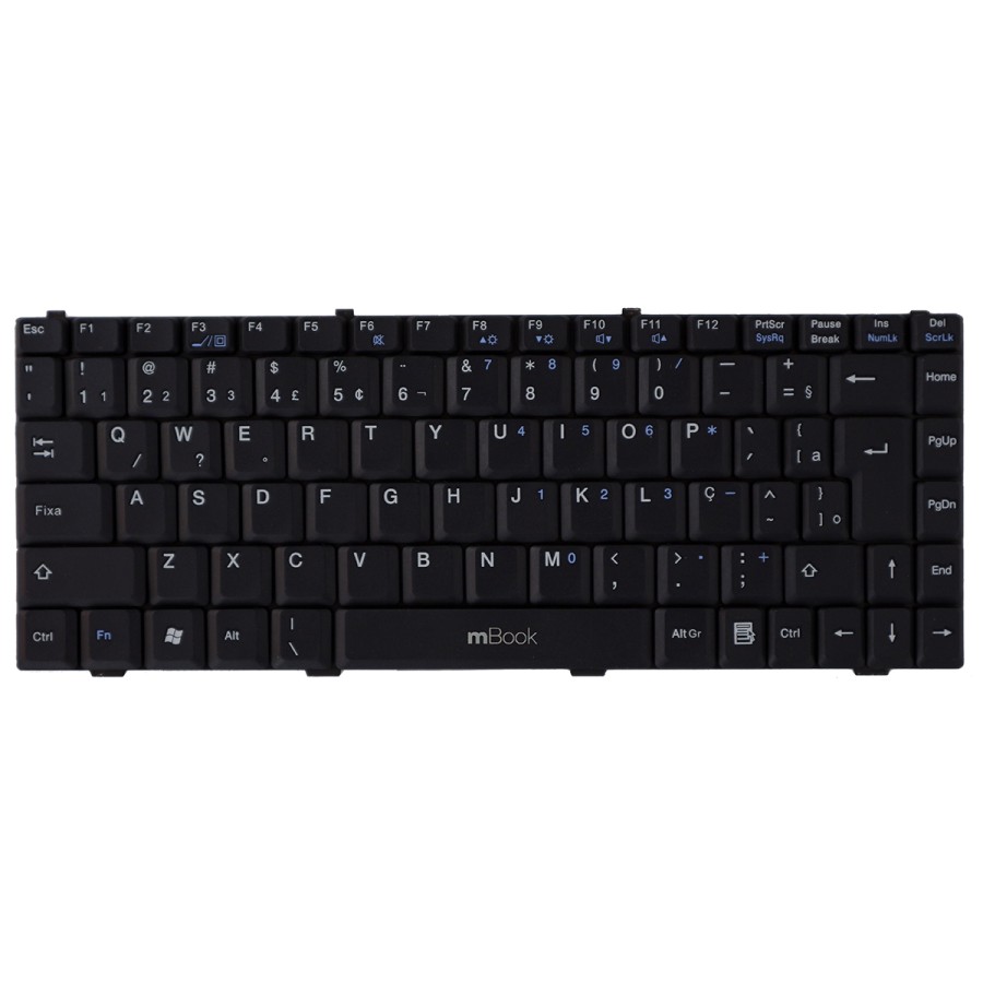 Teclado Itautec W7630 W7635 W7645 W7650 N8610 Abnt2 Br Com Ç, 