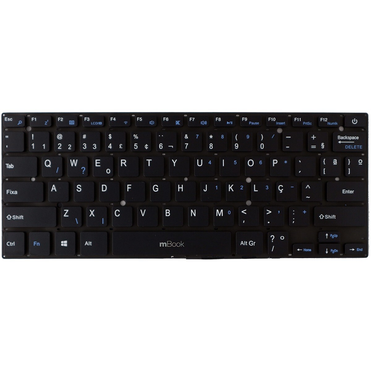 Teclado Para Notebook Multilaser Legacy Cloud PC131 Wifi F4, 