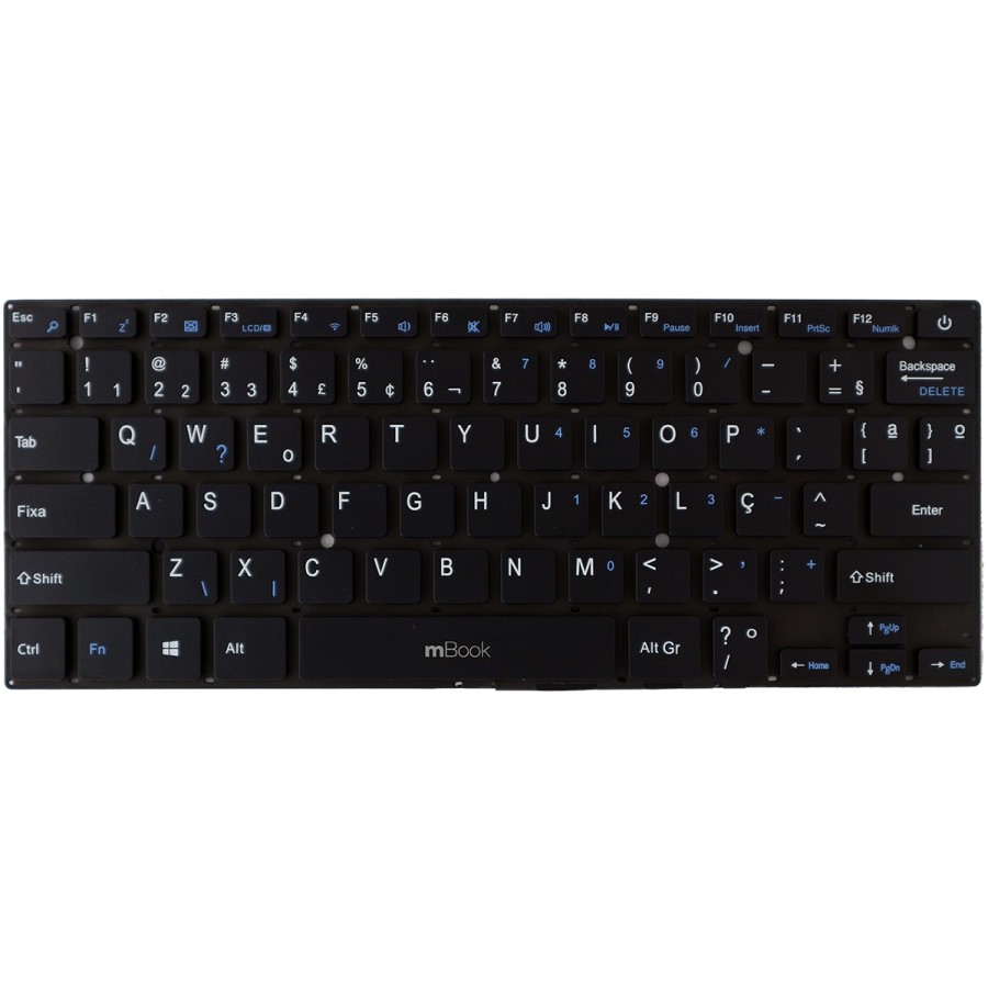 Teclado Para Notebook Multilaser Legacy Cloud PC131 Wifi F4, 