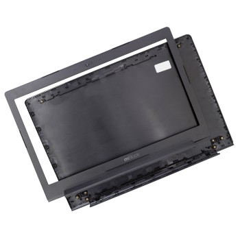Tampa Traseira e Moldura para Lenovo Ideapad 310-15ABR Preto, 