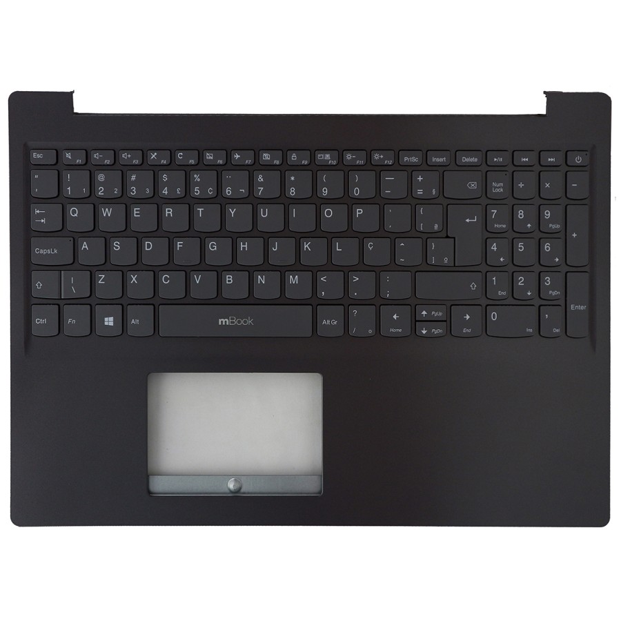 Carcaça base teclado para Lenovo S145-15AST cinza, 