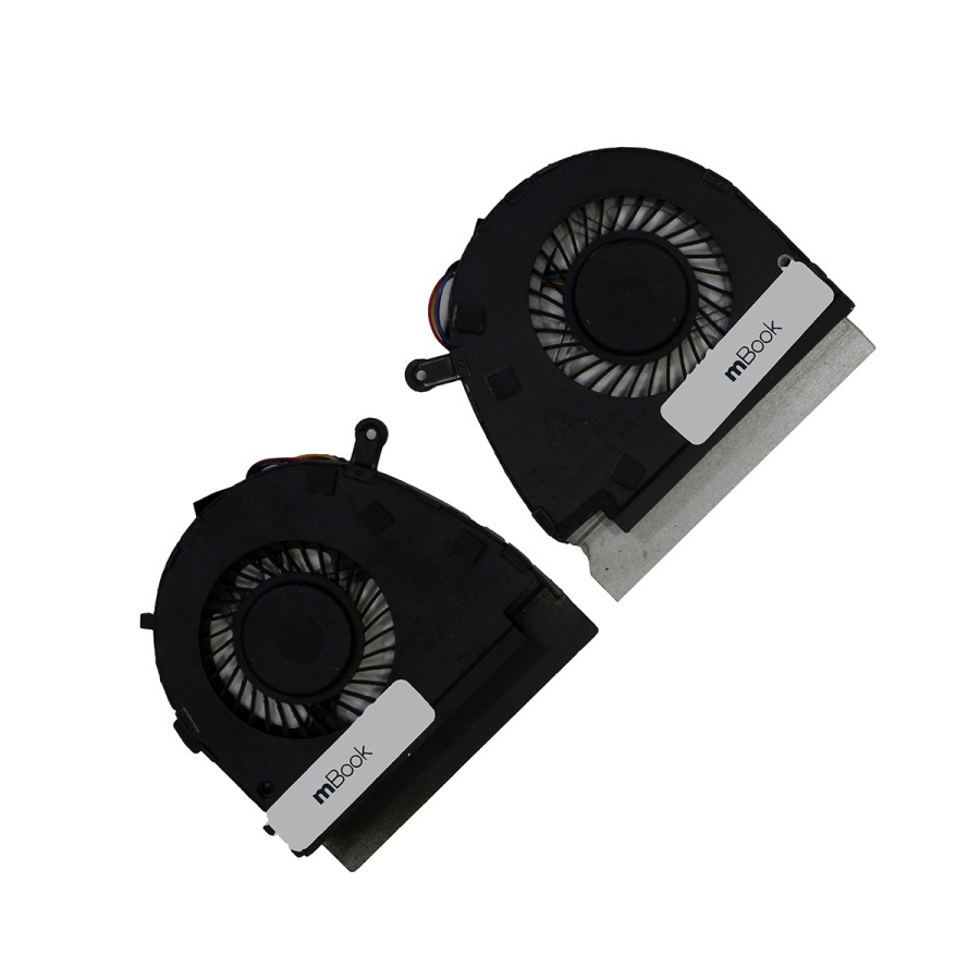 Par Cooler Fan para Dell Vostro 5470 Ppd50 Hgt7x Novo, 