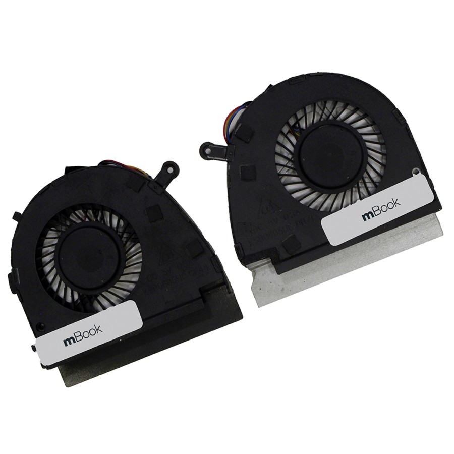 Par Cooler Fan para Dell Vostro 5470 Ppd50 Hgt7x P41g, 