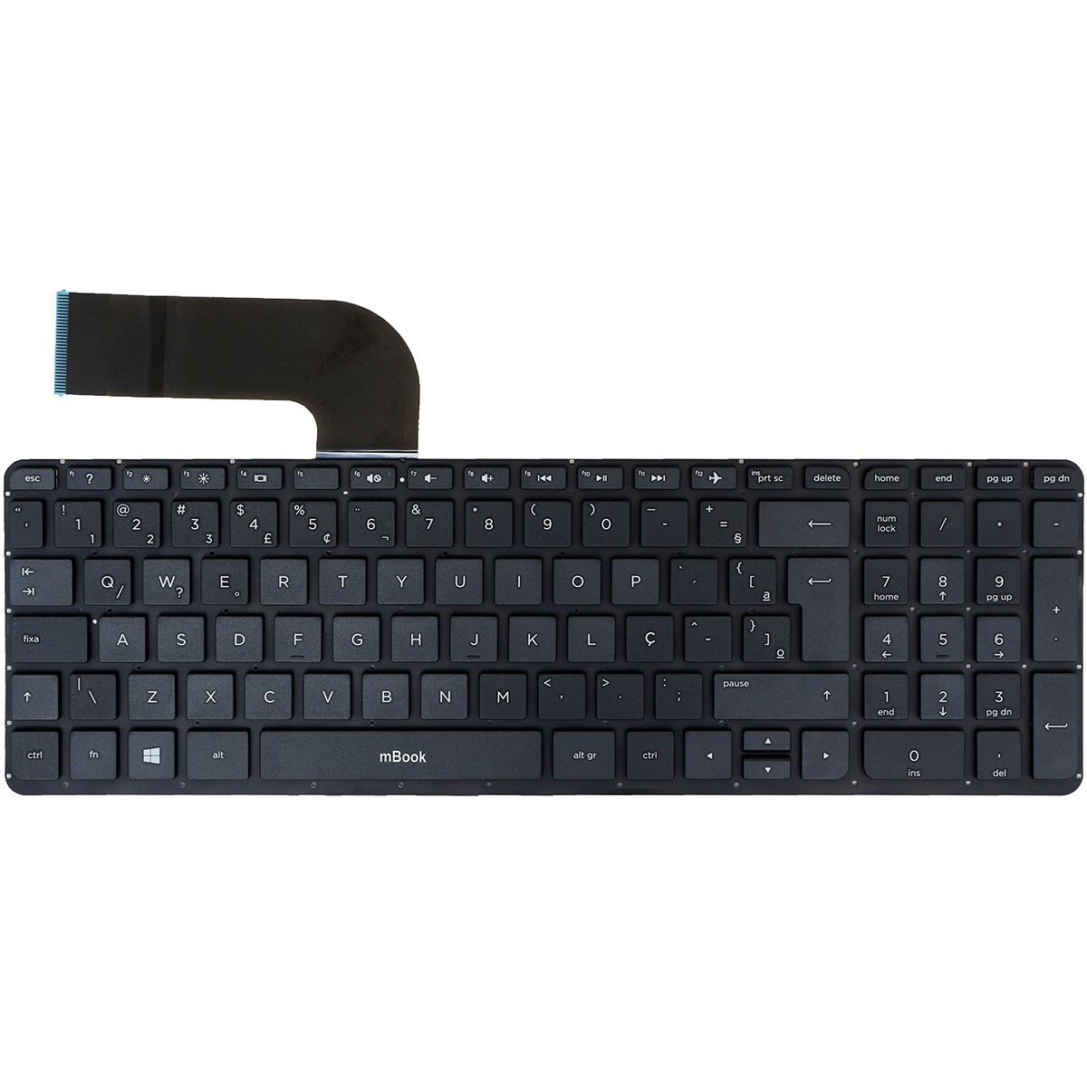 Teclado para HP 762529-201 765806-201 9z.n9hsq.701 Br, 