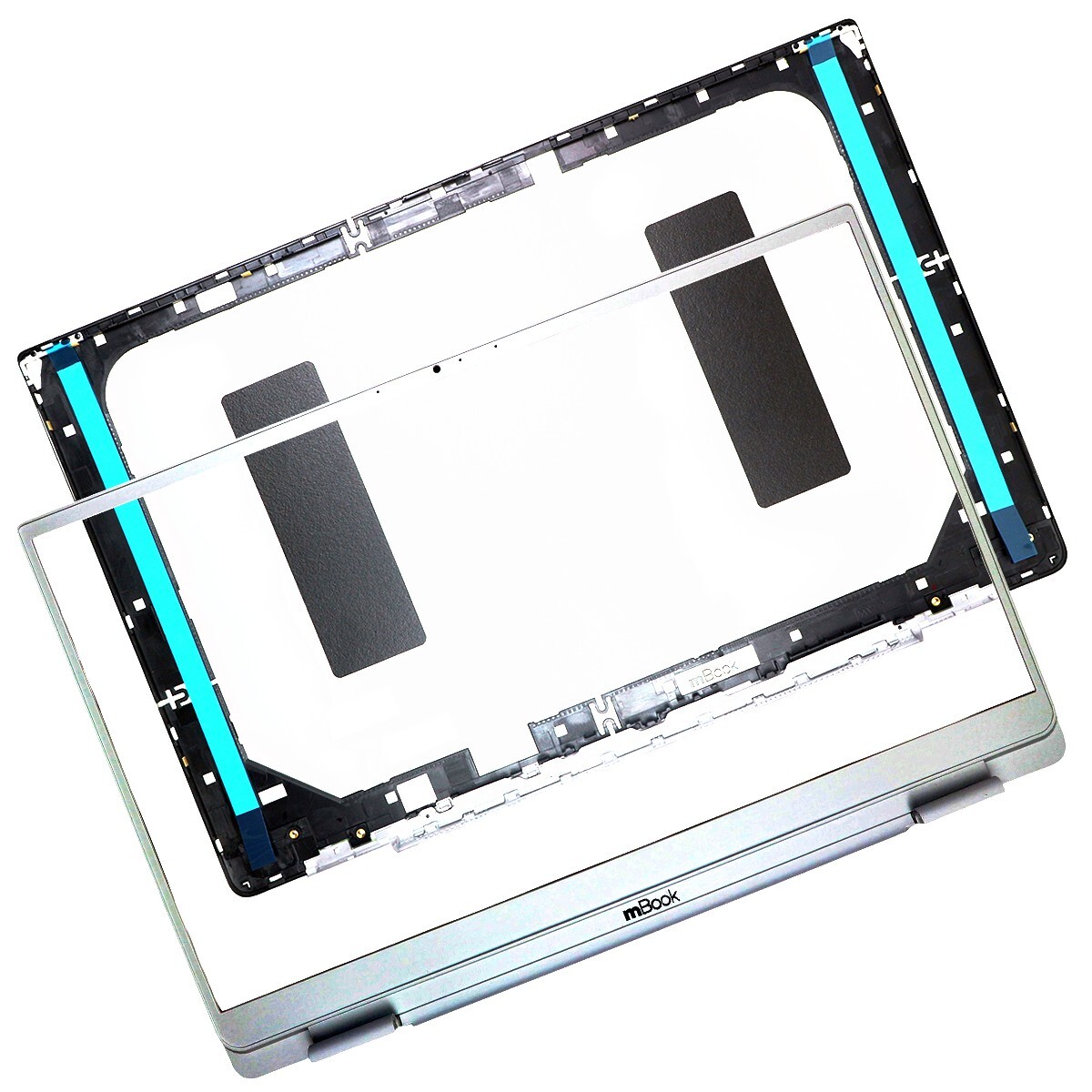 Carcaça Tampa Traseira e Moldura para Dell 441.0hg02.xxx, 