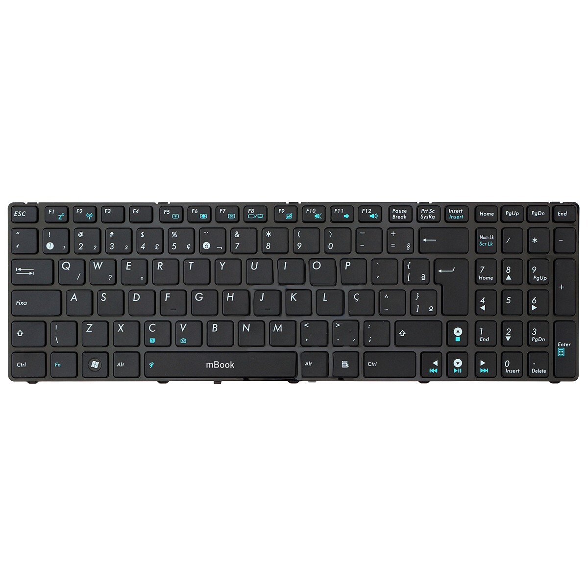 Teclado Asus 04gn0k1kbr00-2 Aenj2600020 X55c X52 X53 K52 Br, 