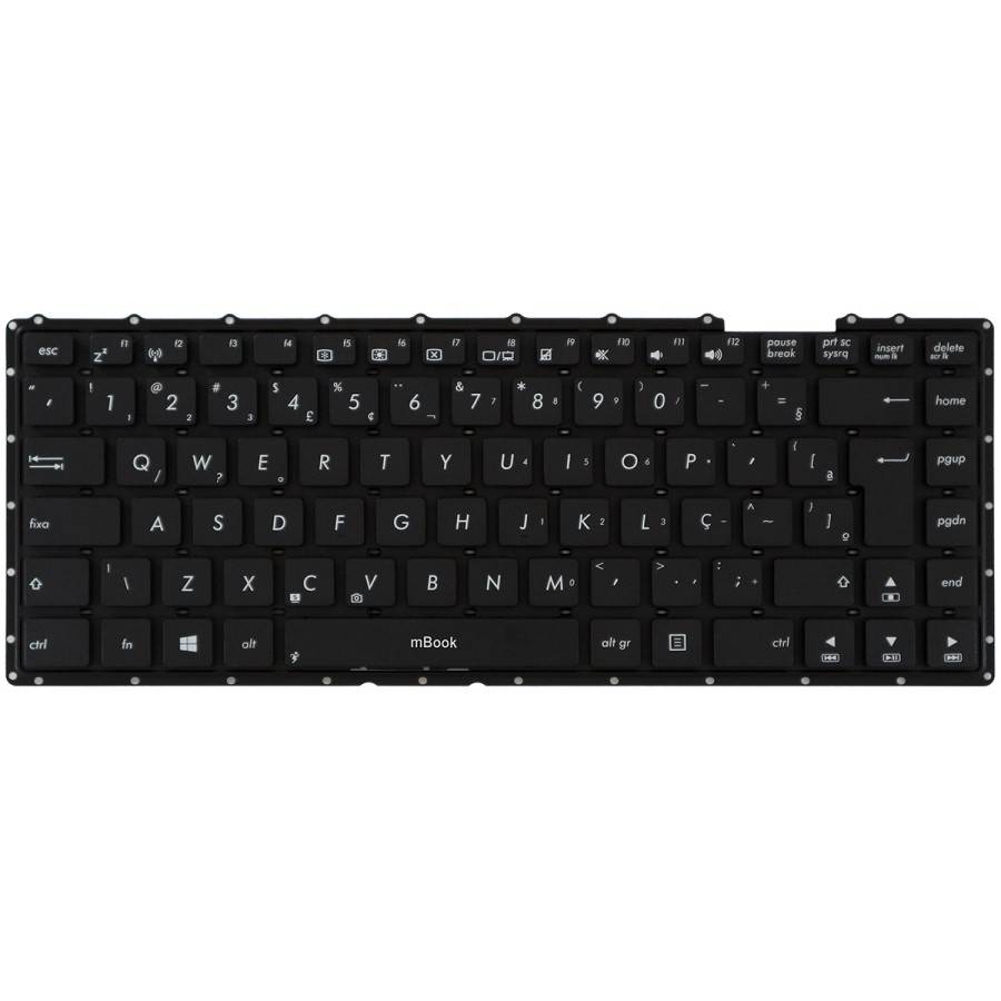 Teclado Notebook para Asus X451 Mp-11l96gb-9201w Br Novo, 