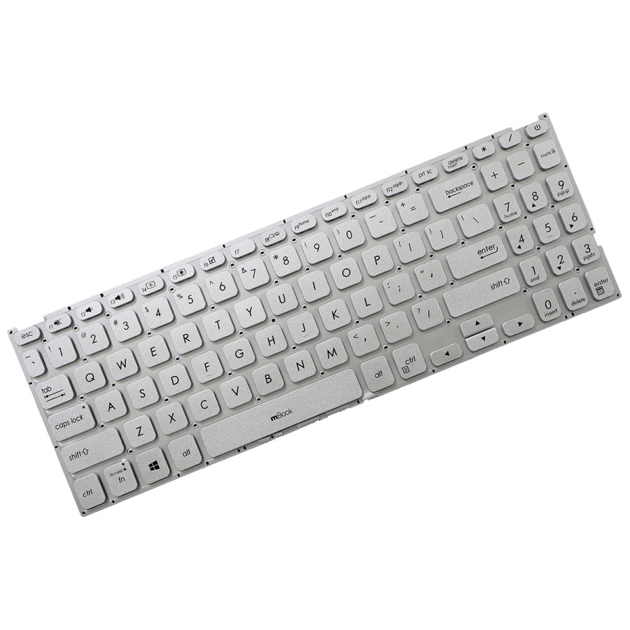 Teclado para Asus Vivobook F512fa US Prateado, 