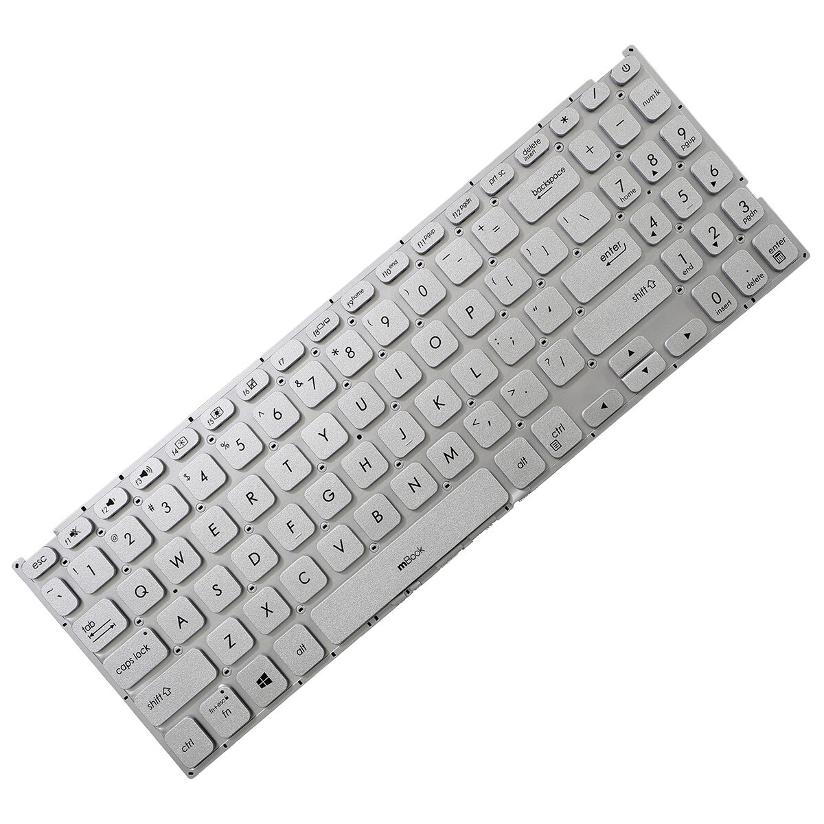 Teclado para Asus Vivobook X512fj X512fl X512j US Prateado, 