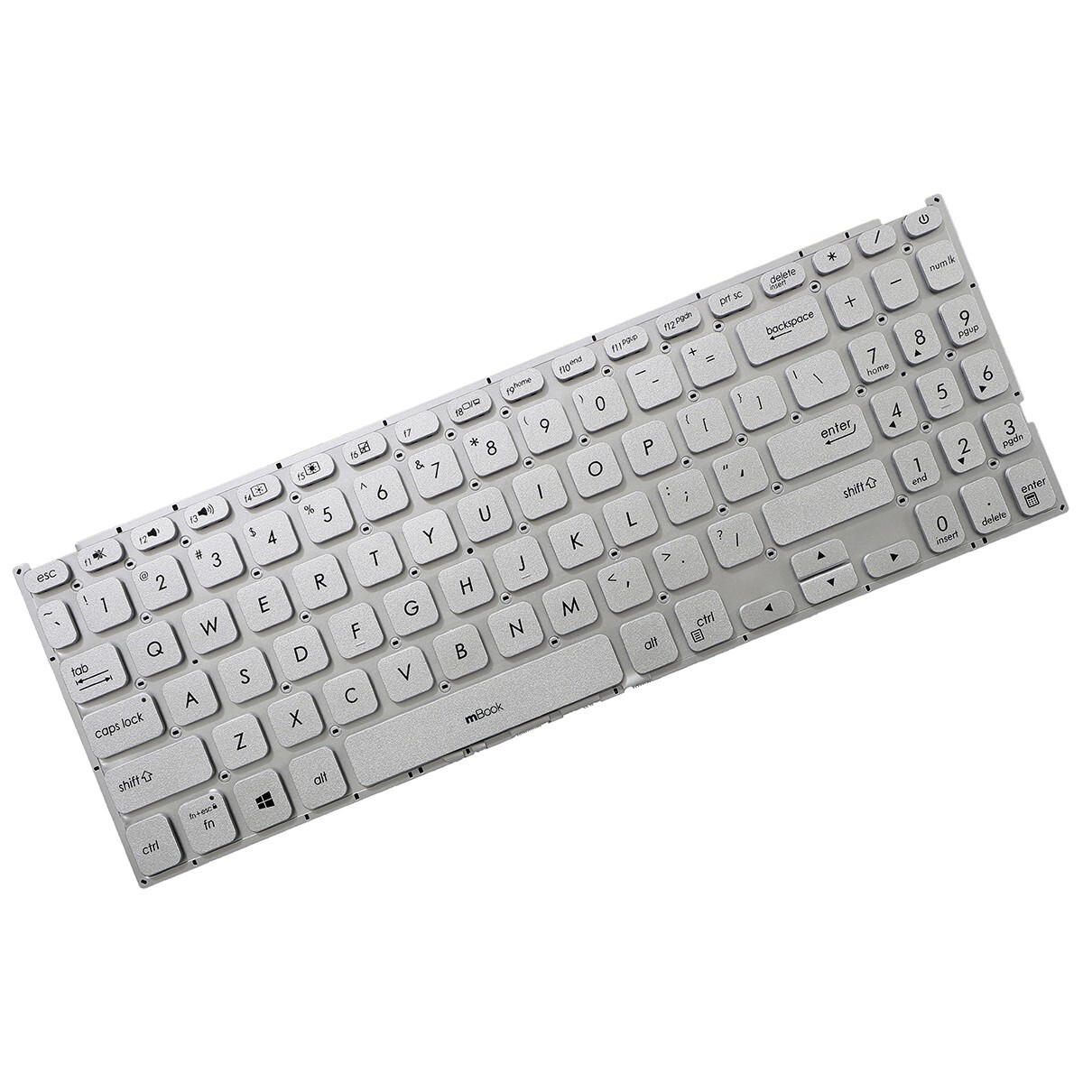 Teclado para Asus Vivobook F512u US Prateado, 