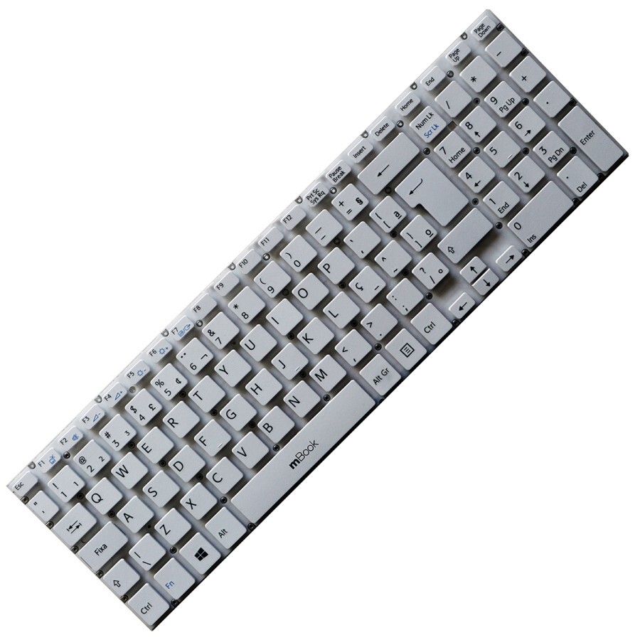 Teclado Sony Vaio Svf152 Svf15213cbw Branco P/n 149240081br, 