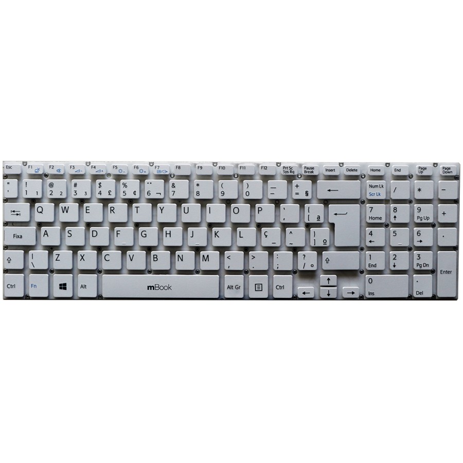Teclado Sony Vaio Svf152 Svf15213cbw Branco P/n 149240081br, 