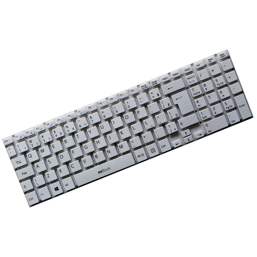 Teclado Sony Vaio Svf1532ccxw Svf1532dcxb Svf1532dcxp Branco, 