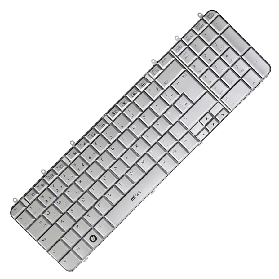 Teclado para HP Dv7-1270ca Dv7-1270eg Dv7-1270us Prata BR, 