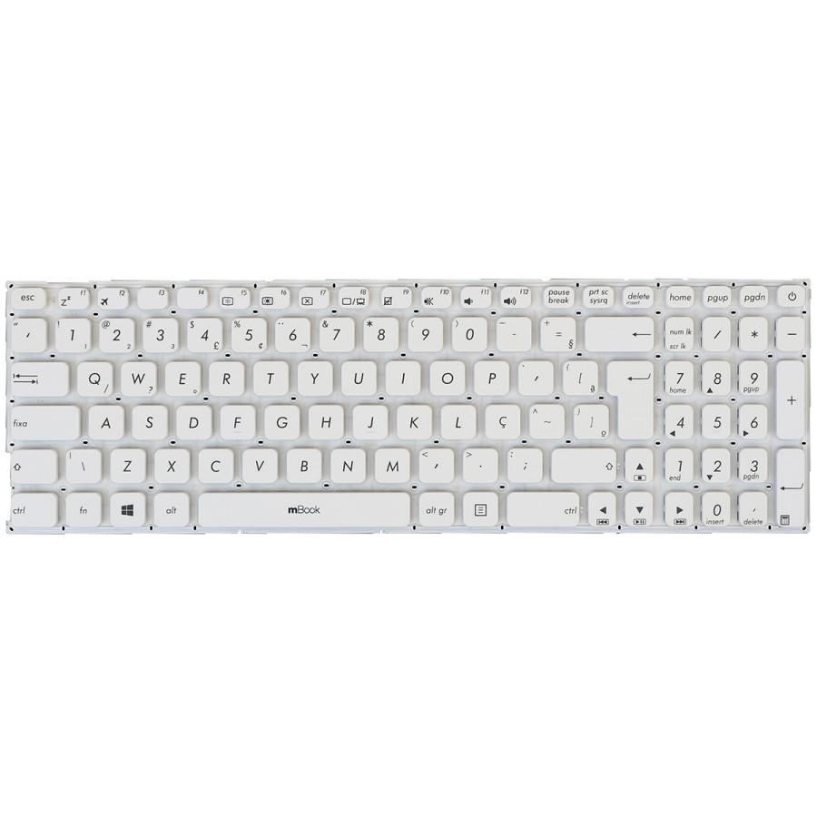 Teclado para Asus K541u F541uv K541uv X541sa-db91 Branco, 