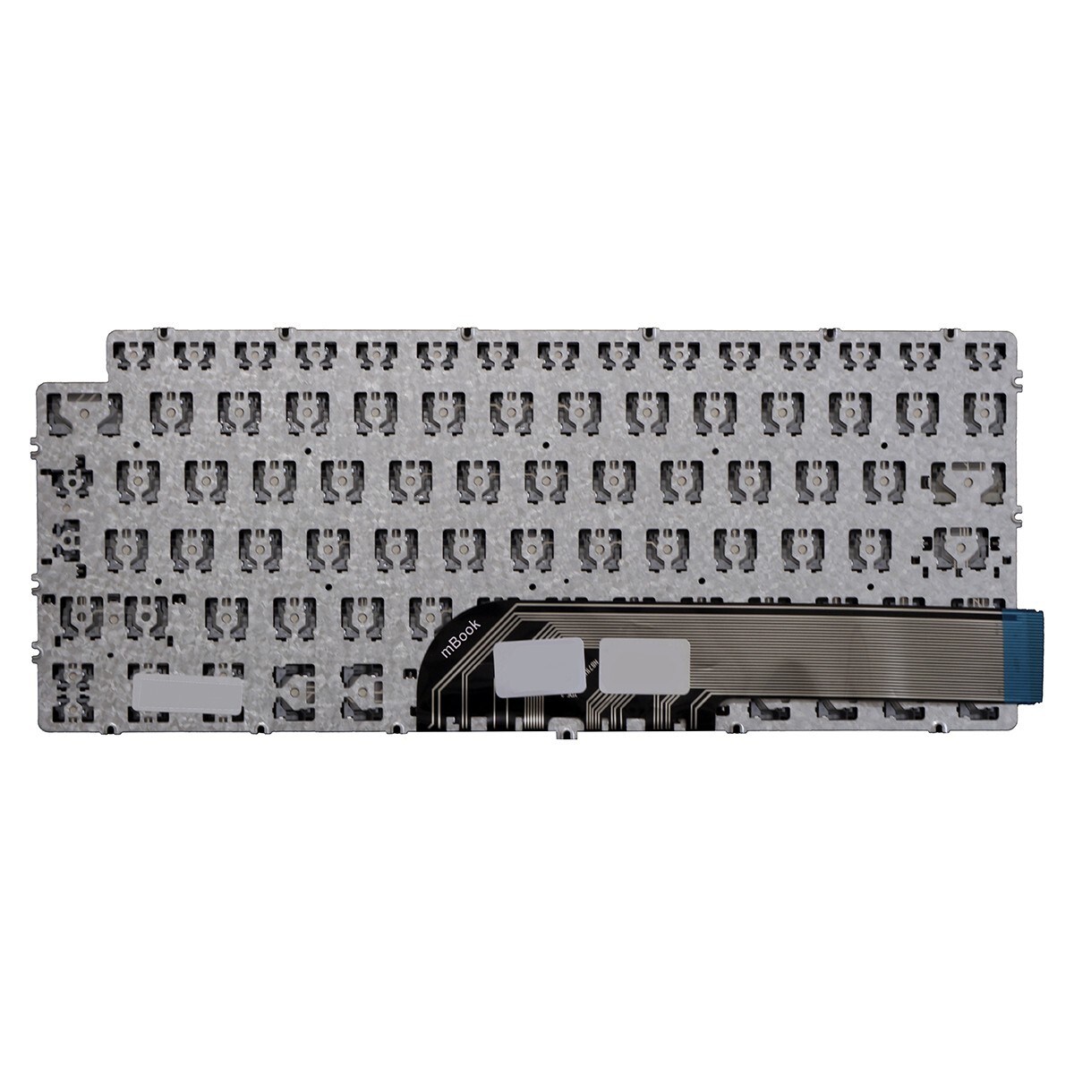 Teclado Compatível com PN 03V14M BR Prata com LED, 