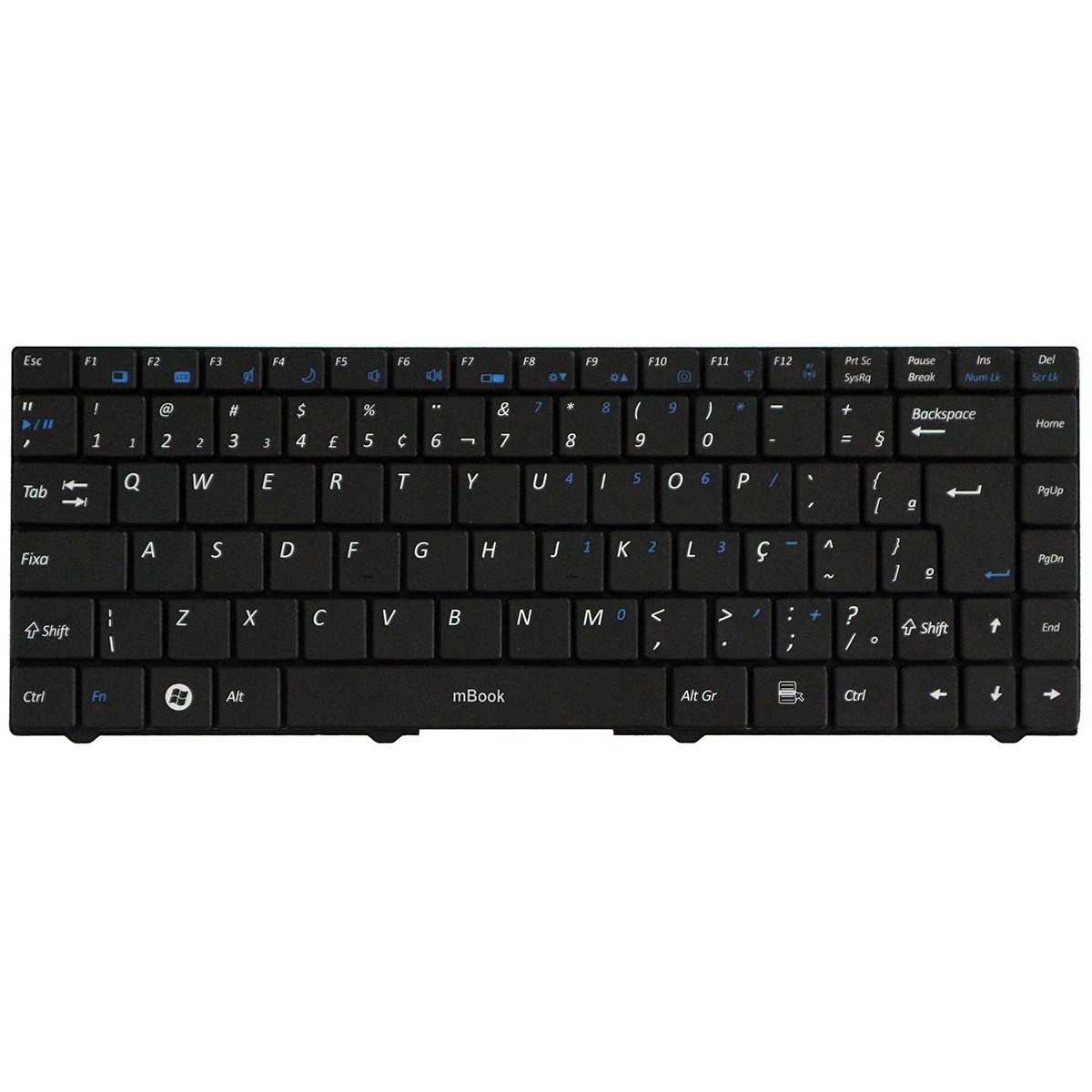 Teclado P/ Notebook Positivo Master N150 Abnt2, 