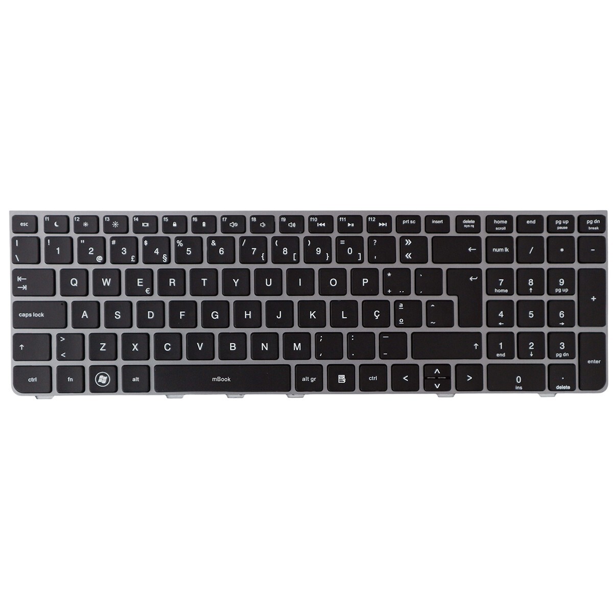 Teclado HP Probook 9Z.N6MSV.001 MP-10M13US-930 Com Moldura, 