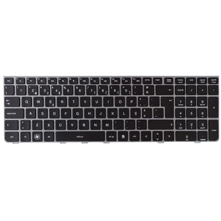 Teclado HP Probook 9Z.N6MSV.001 MP-10M13US-930 Com Moldura, 