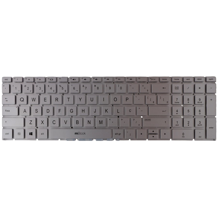 Teclado para Hp TPN-C136 Prata Br com Ç, 