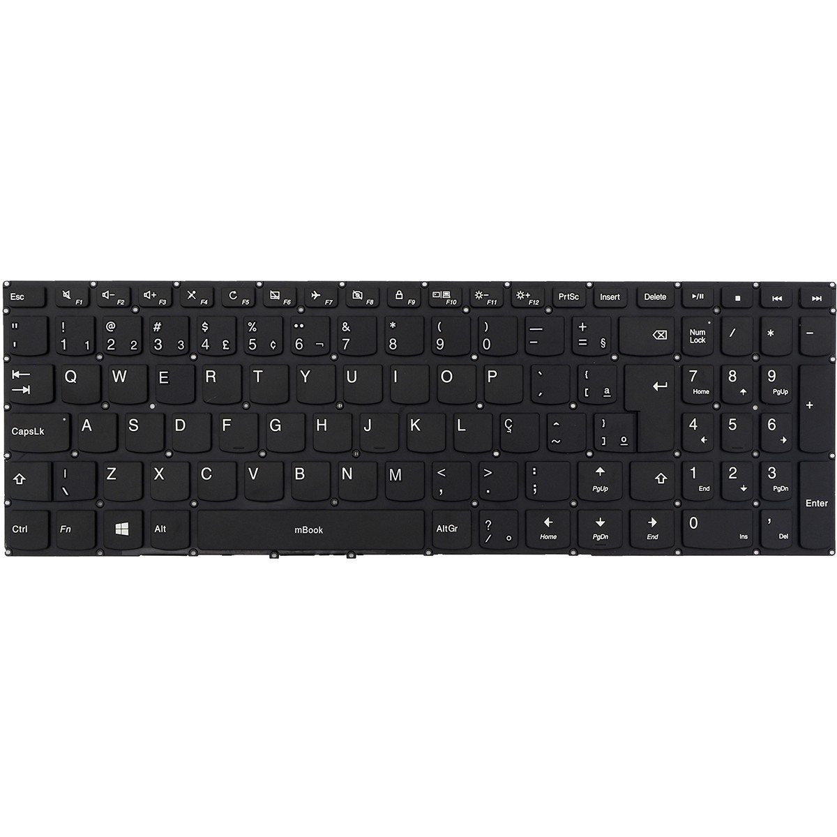 Teclado para Lenovo 310-15isk 310-15ikb Sem Botão Power, 