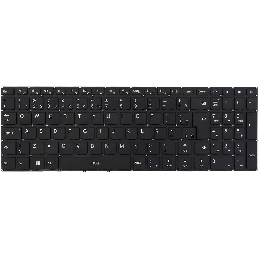 Teclado para Lenovo 310-15isk 310-15ikb Sem Botão Power, 