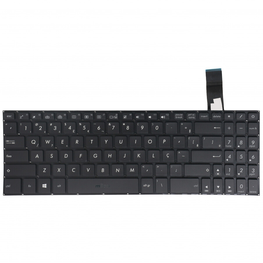 Teclado Para Asus F570z, F570, F570za Series Br Com Led, 