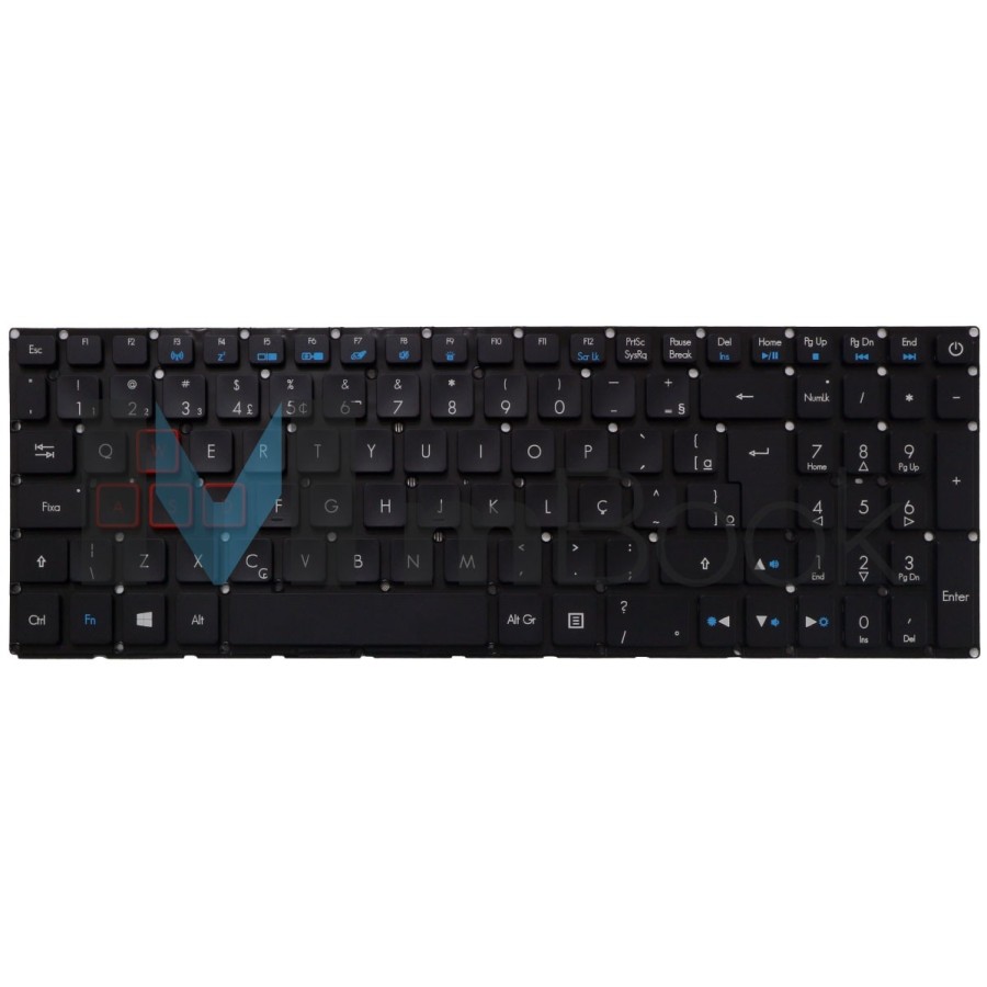Teclado Acer Compatível Com Pk131ty1b28 Nki1513057 ABNT, 
