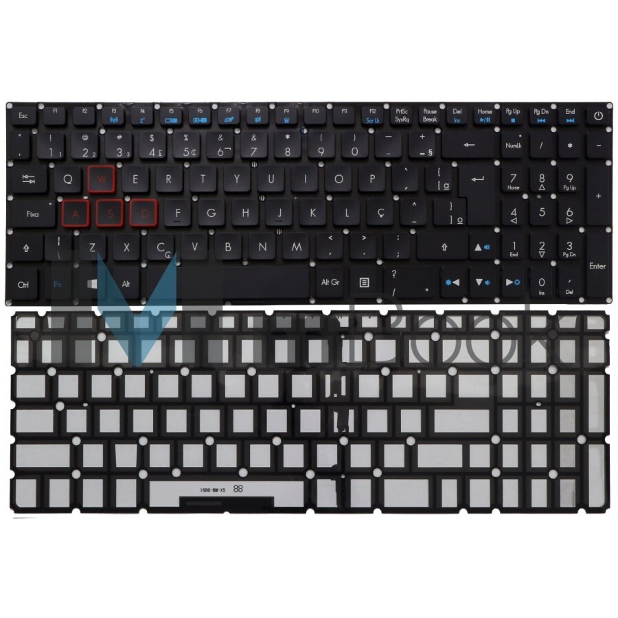 Teclado Acer Compatível Com Pk131ty1b28 Nki1513057 ABNT, 