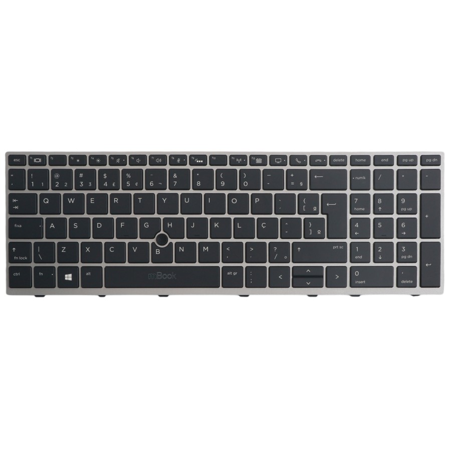 Teclado para note HP Elitebook 850 G5 Com Point, Com leds, 
