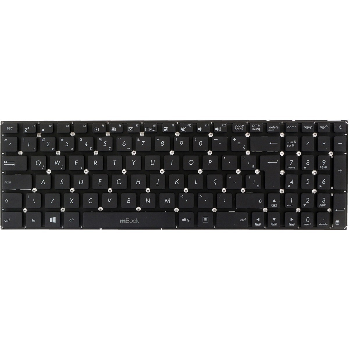 Teclado Compatível Com Asus 0KNB0-6706BR00 ABNT2, 