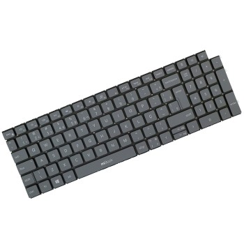 Teclado pra Dell Compatível com 490.0mz07.ad1b Cinza Com Led, 