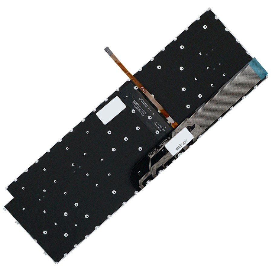 Teclado pra Dell Compatível com 490.0mz07.ad1b Cinza Com Led, 