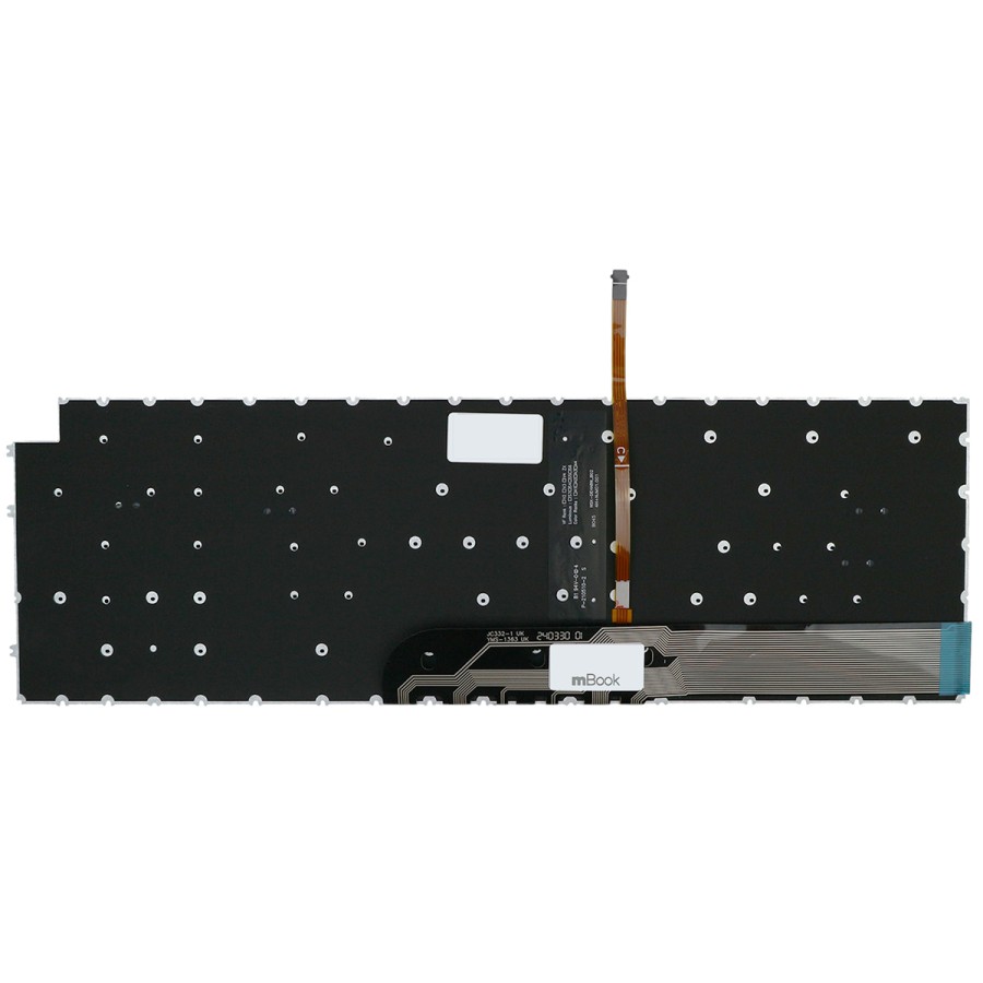 Teclado Compatível com 05m07p Cinza Com Led, 