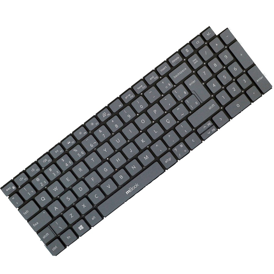 Teclado Compatível com 05m07p Cinza Com Led, 