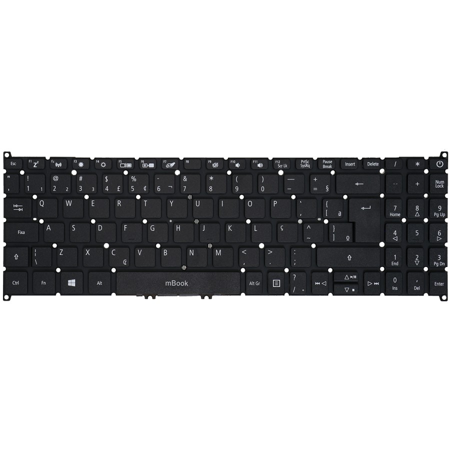 Teclado Para Notebook Compatível Com para Acer N19h1, 