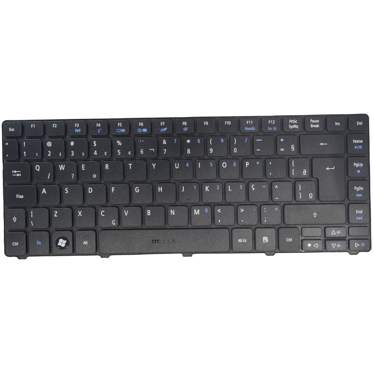 Teclado Emachine para D728 D730 D642 D732 Abnt2 Ç Novo, 