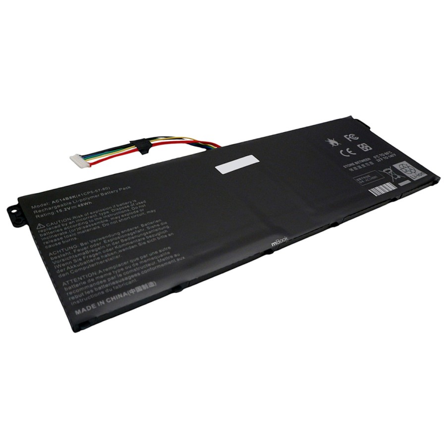 Bateria para Acer compatível com PN AC14B8K 15.2v, 