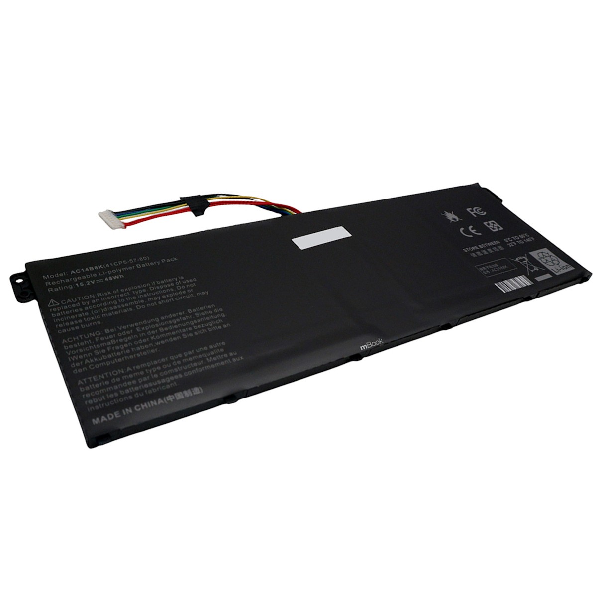 Bateria para Acer compatível com PN AC14B8K 15.2v, 