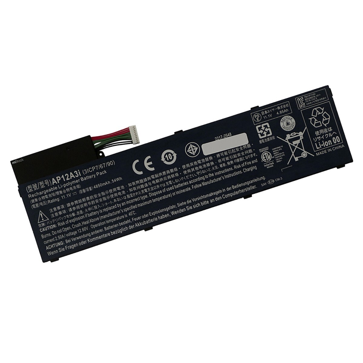 Bateria para Acer Aspire Ap12a4i 3icp7/67/90, 