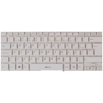 Teclado Notebook para Sony Vaio Aehk8u001103a Svf142 Branco, 