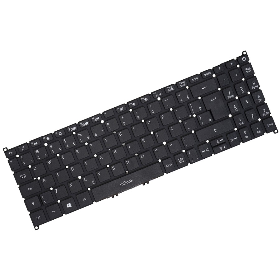 Teclado para notebook Acer Aspire a515-52, a515-52g, 