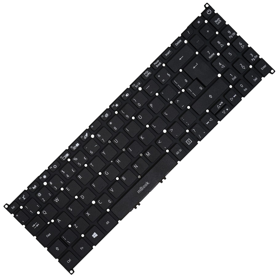 Teclado para notebook Acer Aspire a515-52, a515-52g, 